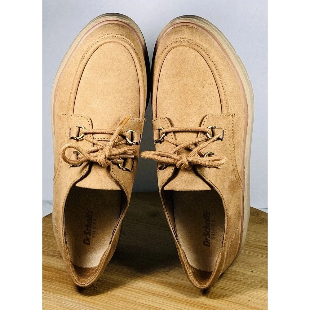 Dr. Scholl's Women's Nice Day Max Platform Oxford Honey Brown 7M